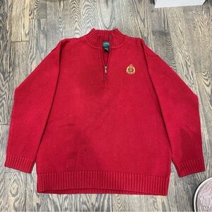 Ralph Lauren Vintage Heavy Knit Quartezip